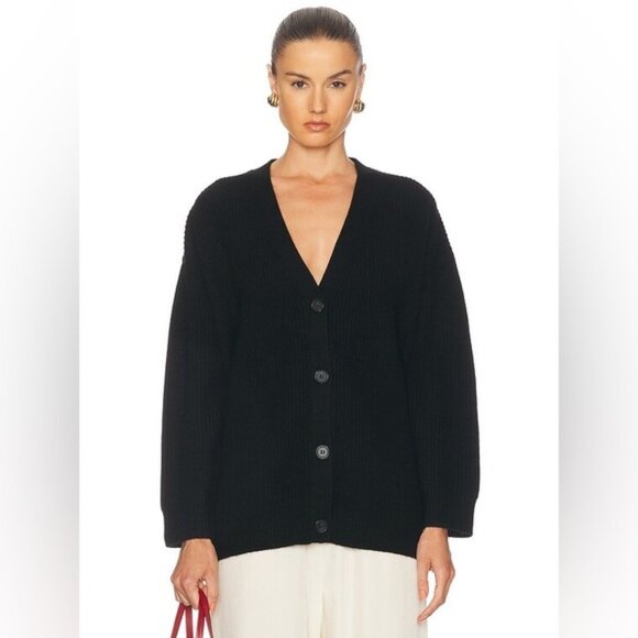 Jenni Kayne Black Cashmere Cocoon Cardigan - Picture 1 of 7
